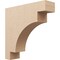 Ekena Millwork 9"W x 36"D x 36"H Thin Mediterranean Rough Cedar Woodgrain TimberThane Corbel, Primed Tan CORUR09X36X36MEDRCPR - alternate 1